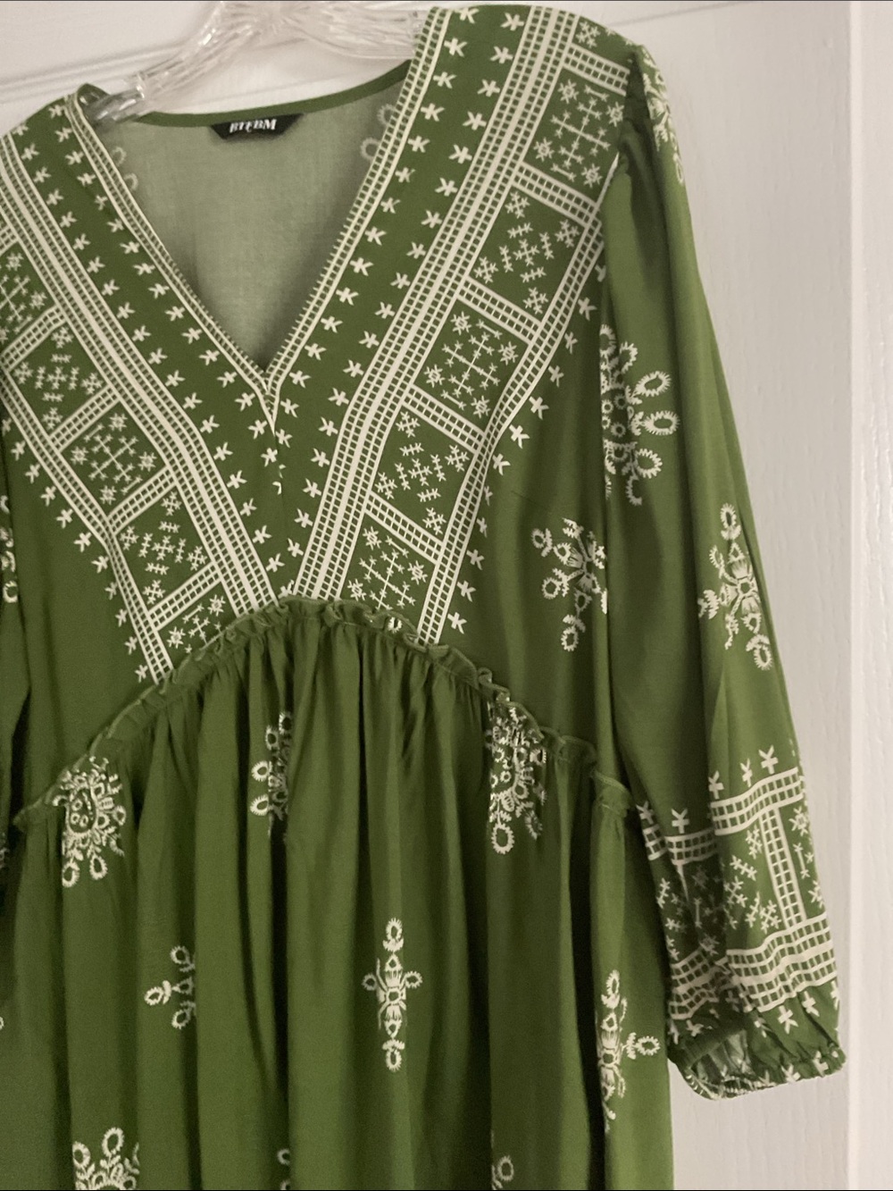 Green boho dress - Picture 2 of 3